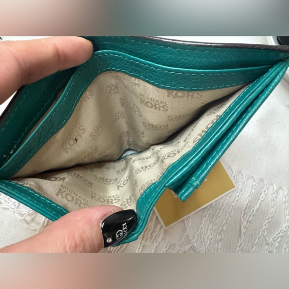 Michael Kors Teal Wallet - Picture 6 of 12